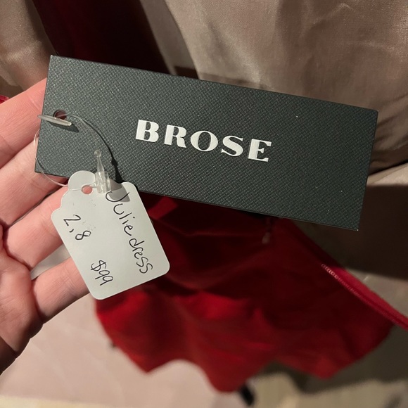 Brose Red One Shoulder Cut Out Dress - Picture 2 of 4